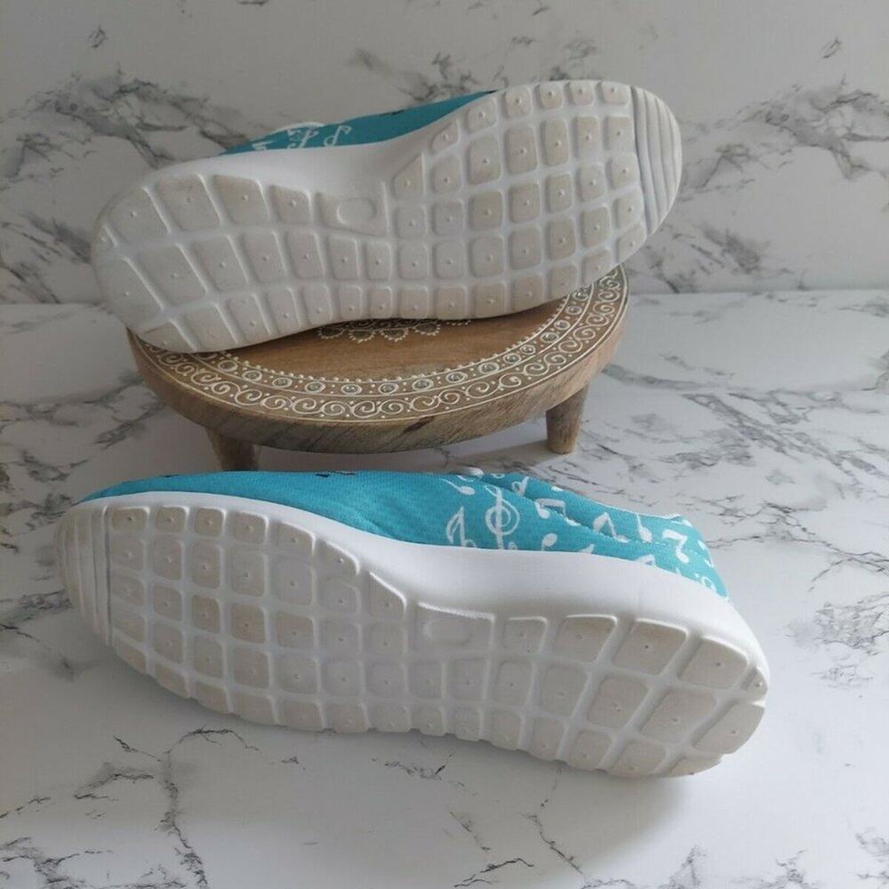Groove Bags Womens Blue Sneaker w Violin Shoes Size US 7 W - Picture 6 of 8